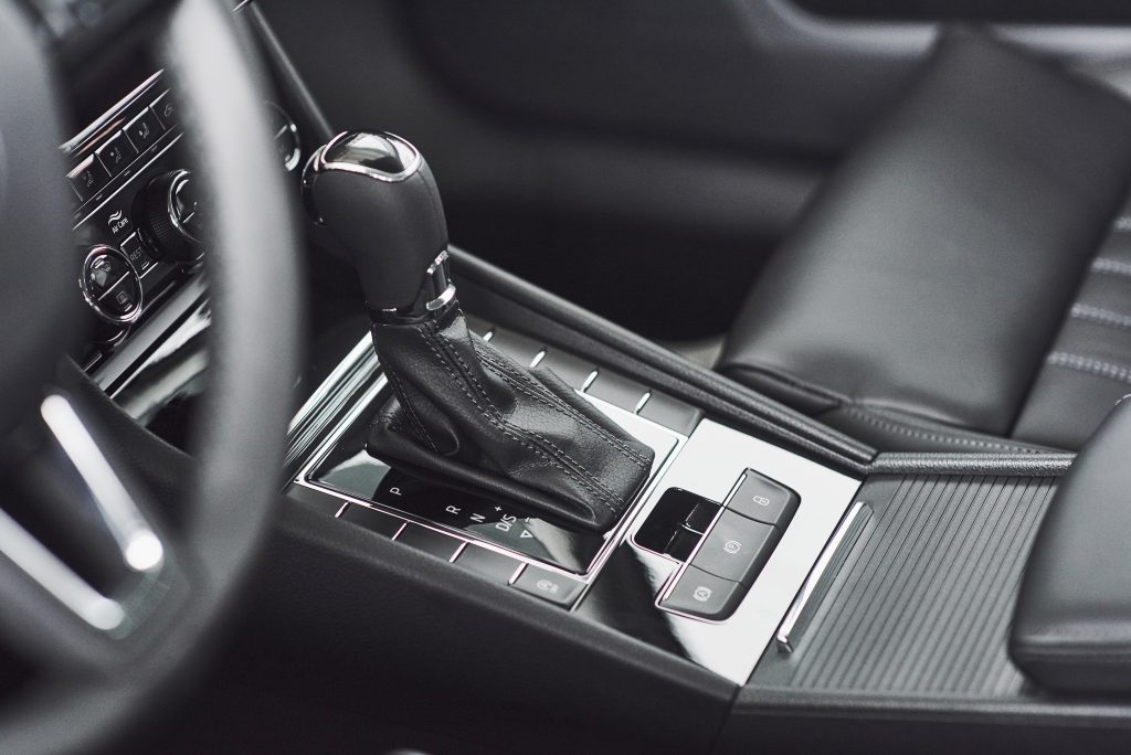 An automatic gearbox in a combustion car. 
